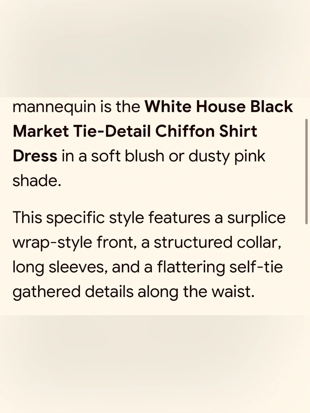 White House Black Market Dusty Mauve Wrap 2 piece dress